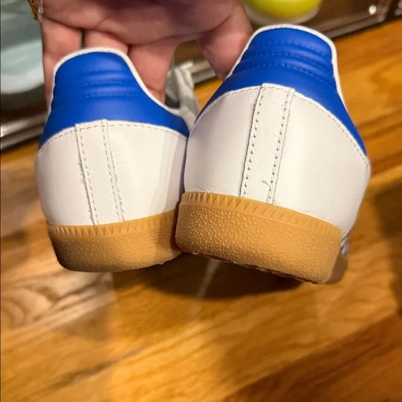 Adidas SAMBA White and Blue Sneakers - Picture 3 of 4